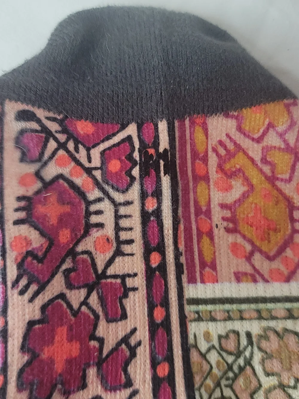 Stance Pink, Navy & Cream Patterned Crew Socks Size M